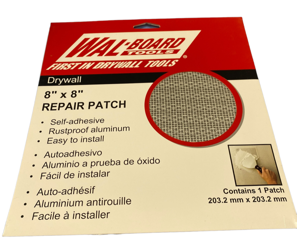 WAL BOARD TOOLS 8" X 8"/ REPAIR PATCH DRYWALL/ SELF-ADHESIVE/ NEW!