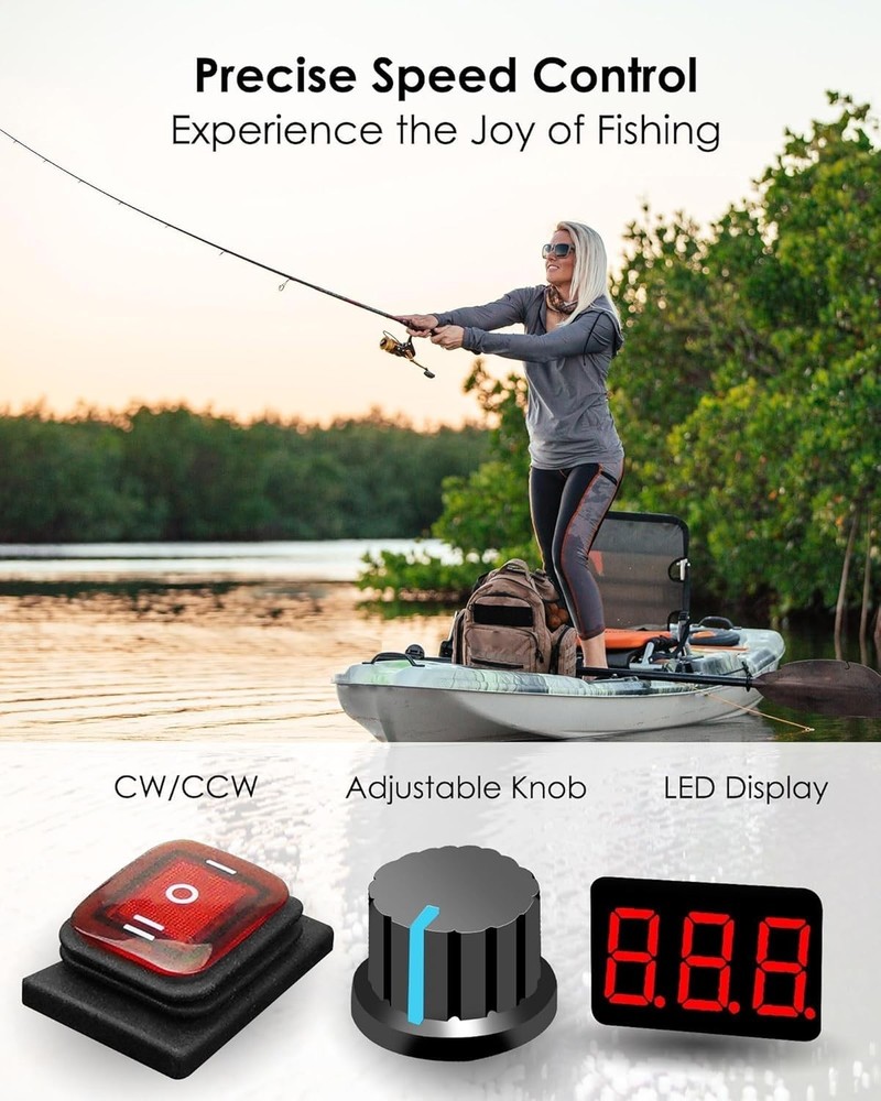 Waterproof PWM Controller DC 12-48V 35A Motor Speed Controller, with 4 PCS Sp...