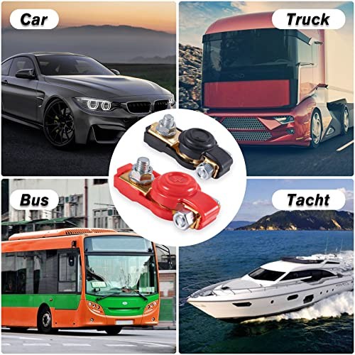 Car Battery Terminal Connector Classification Kit, Pure Copper Negative and