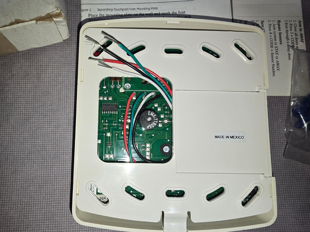 Interlogix GE Security Concord 60-746-01-VEC SB2000 Alarm Touchpad Keypad