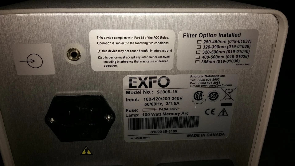 Exfo Omnicure S1000-IB UV Curing System