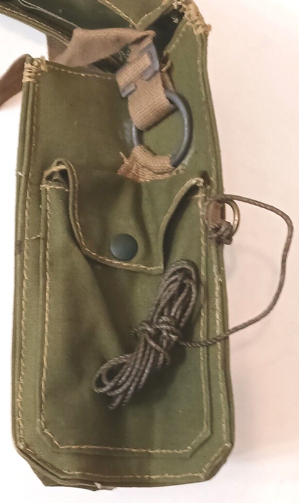 Genuine WWII Dated Webbing Haversack British Engineer Canvas Shoulder Bag