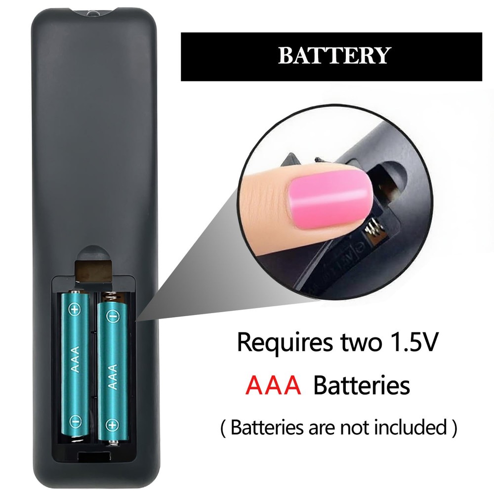 KhotIlong Replacement Remote for Mini Projector,Compatible with TMY...