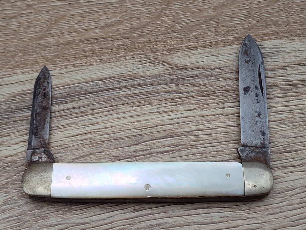 Rare Vintage Wallkill River Works 2 Blade Knife