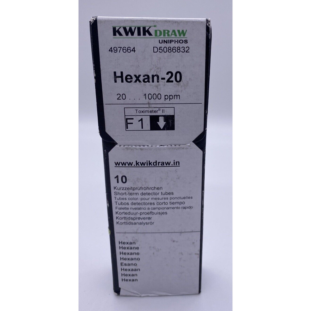 MSA 497664 HEXAN-20 DETECTOR TUBE 2 BOXES & NO2-0.5 TUBES 1 BOX SET
