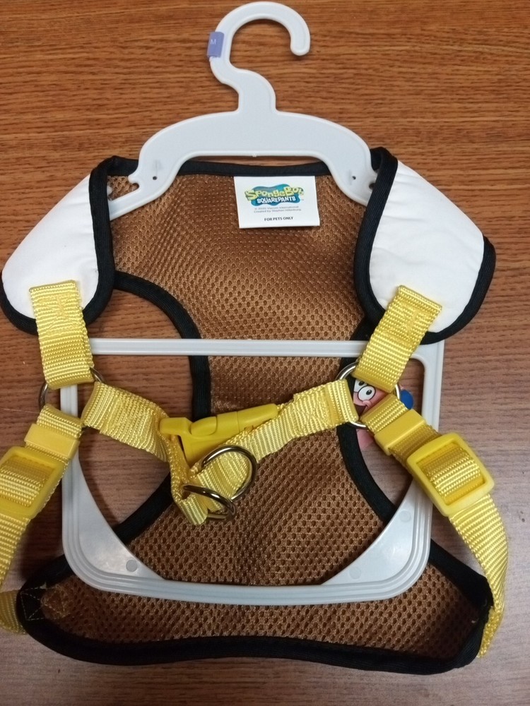 Nickelodeon SpongeBob SquarePants Dog Harness Size medium Adjustable Straps