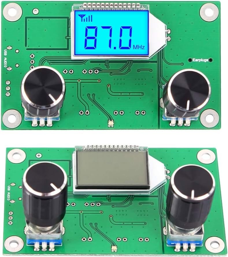76-108MHZ FM Digital Wireless Receiver Radio Module Stereo LCD Display DSP PLL