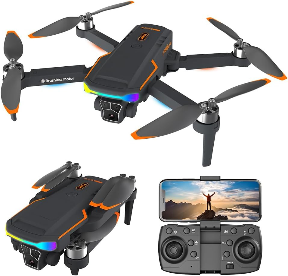 F168 Drone with Camera, FPV Camera Drone, Small Drone with Camera, ,Brushless Mo