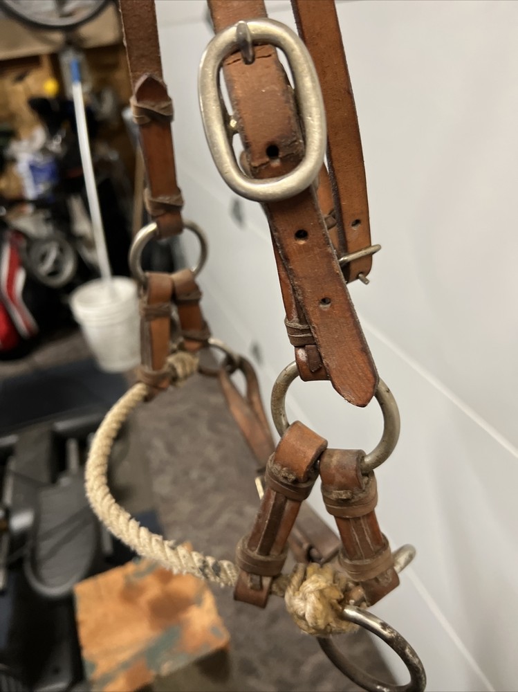 Tory Leather Harness Double Nose Side Pull