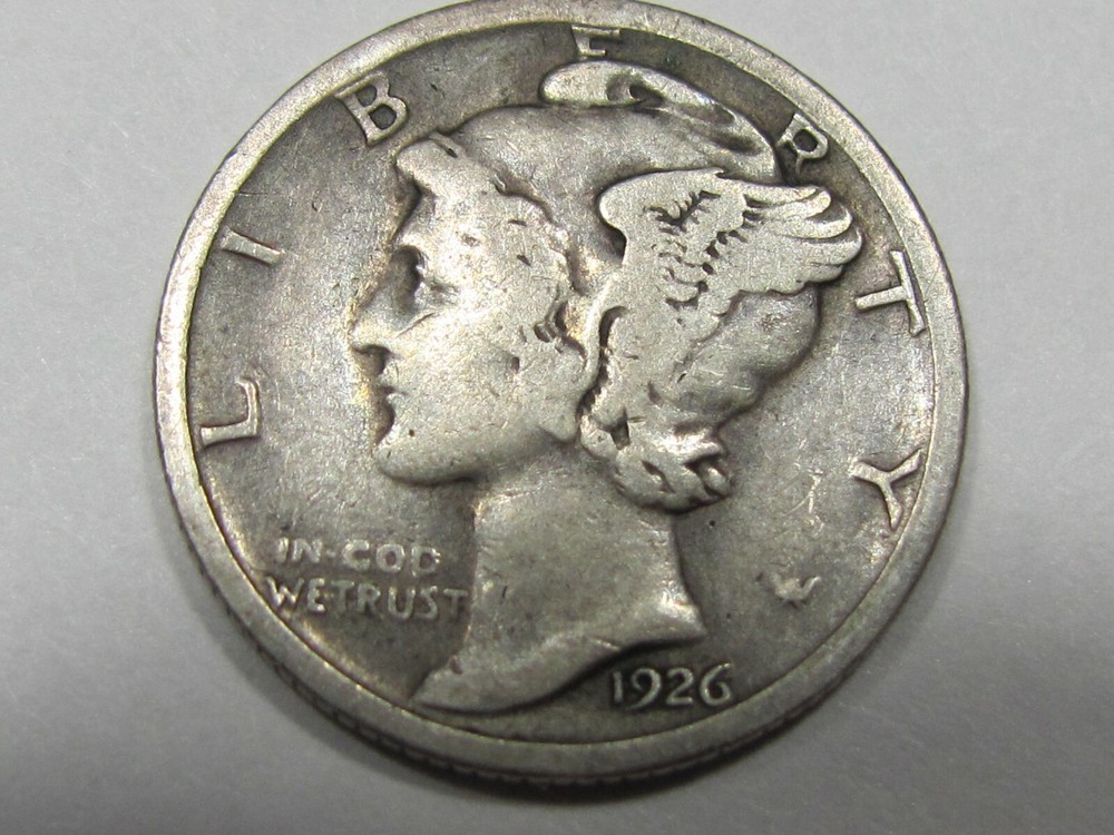 1926-S Mercury Silver Dime #19604