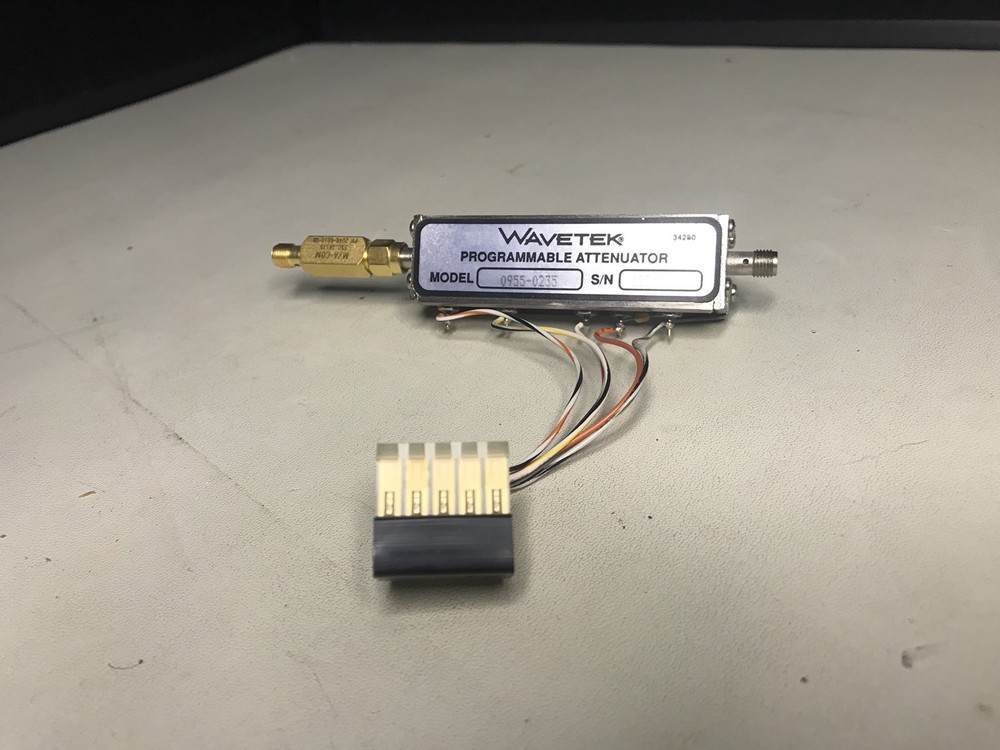 Wavetek Programmable Attenuator 0955-0235 w/ M/A-COM 2046-6010-00 DC BLOCK