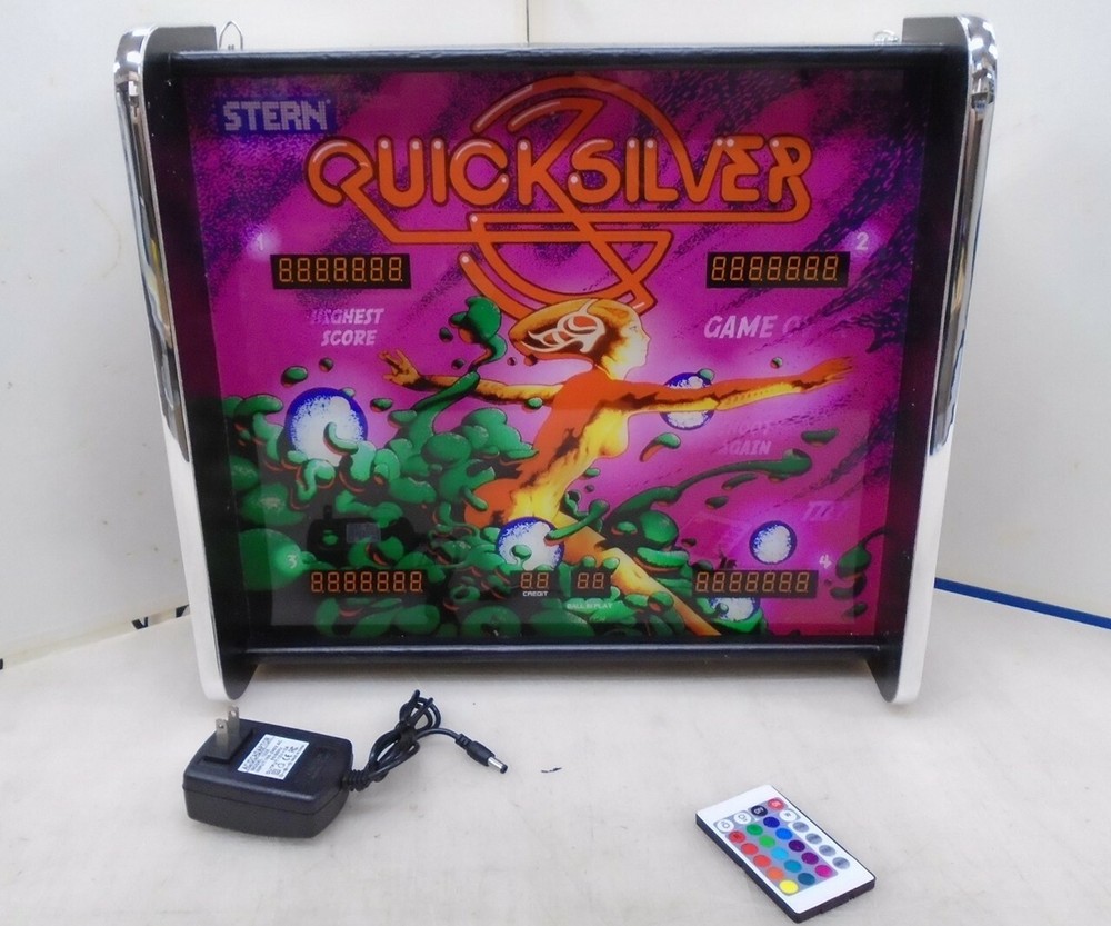 Quicksilver Pinball Head LED Display light box