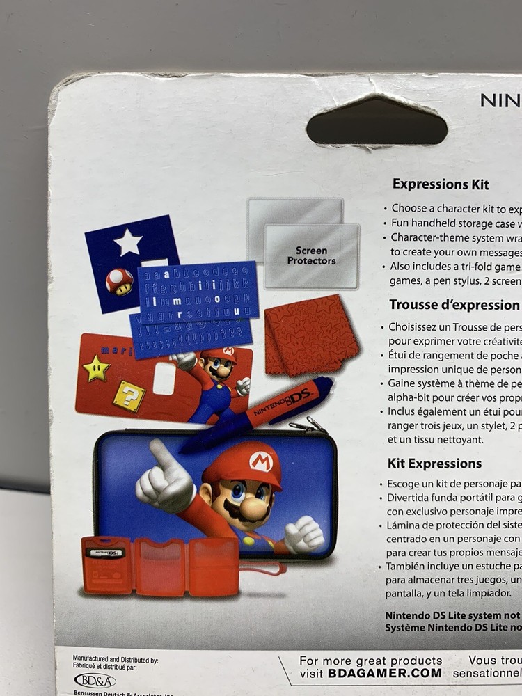 Nintendo DS Lite Mario Shy Guy Expression Kit New