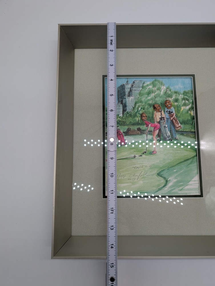 Original Corlette Baylock Pistachio Shell 3D Shadowbox Signed - Golf Gift