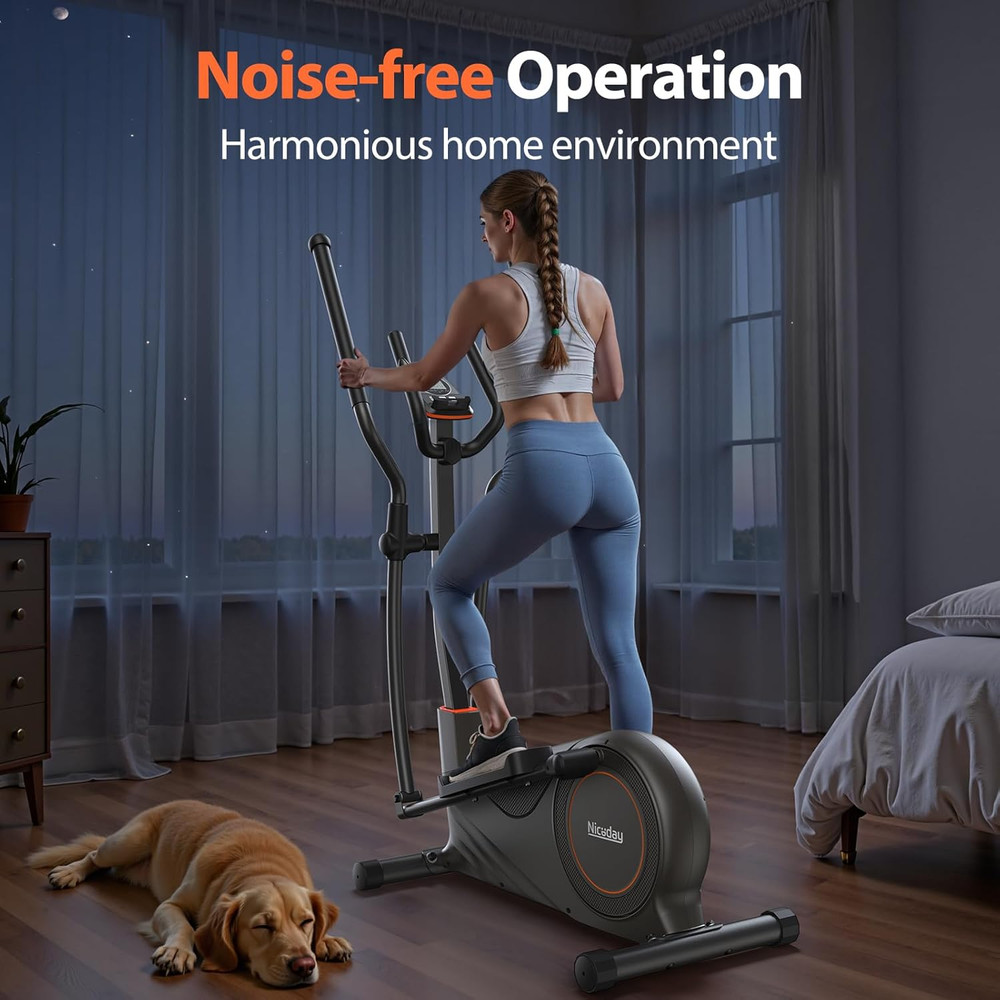 Elliptical Machine, Elliptical Exercise Machine for Home with Hyper-Quiet Magnet
