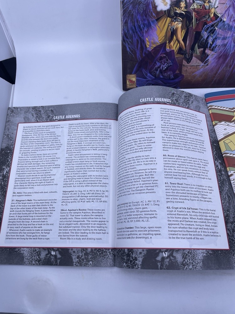 Ravenloft From the Shadows 9375 w/Map Adventure Module Dungeons & Dragons DnD