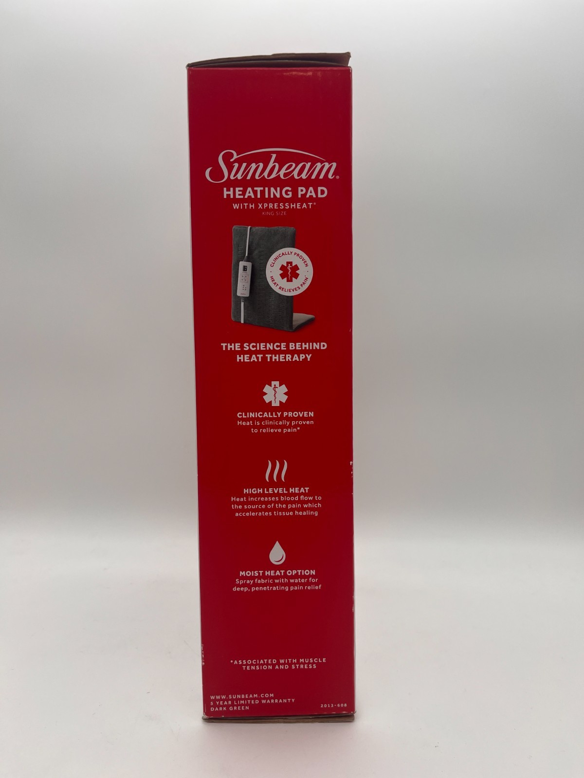 SUNBEAM HEATING PAD WITH XPRESS HEAT KING SIZE 12"x24" w/ 6 SETTINGS NEW MR 978