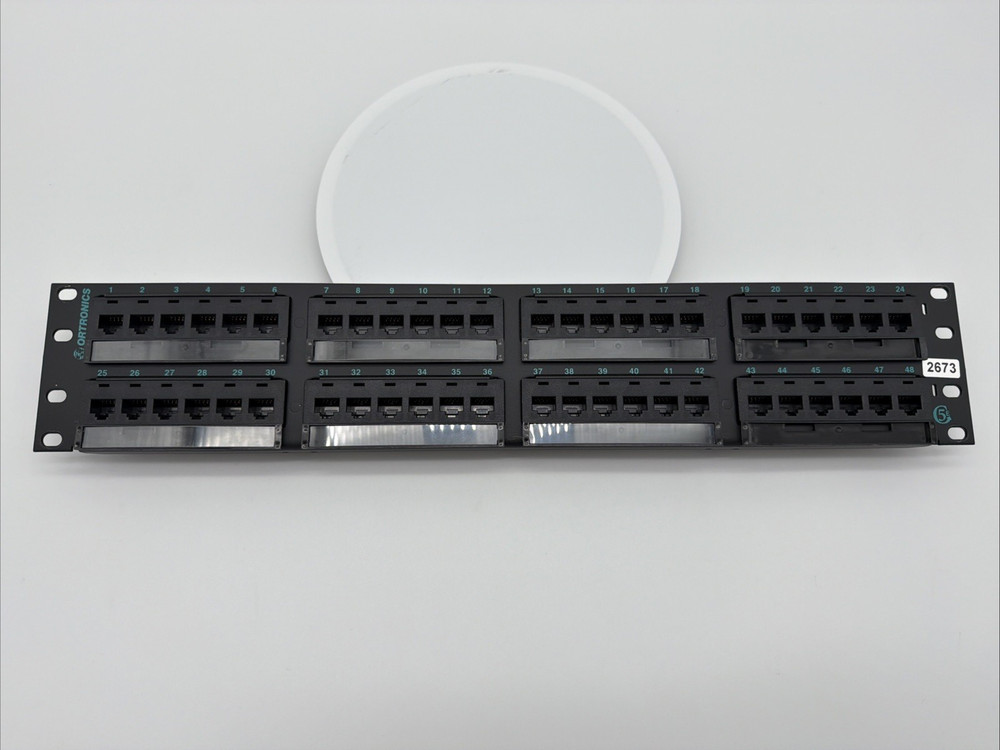 Ortronics CAT5e 48-Port Patch Panel OR-PHD5E6U48