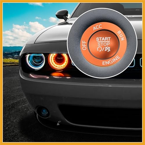 Engine Start Stop Button Cover Kit One Click Push Start Button Trim Sticker