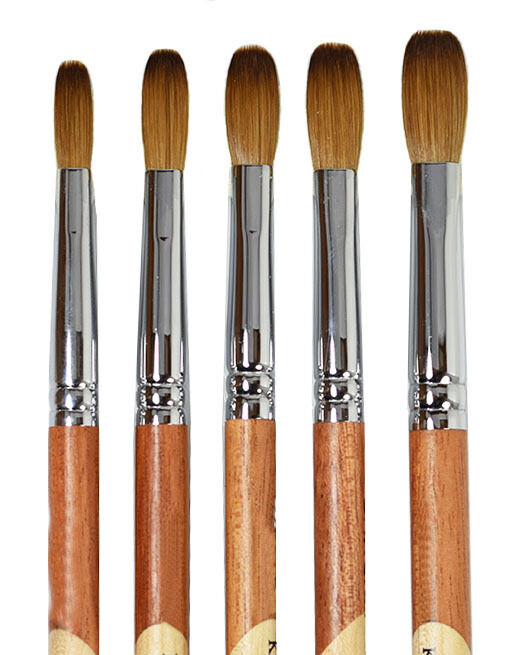 2 Tone handle Acrylic Nail Brush * Pick Your Sizes *