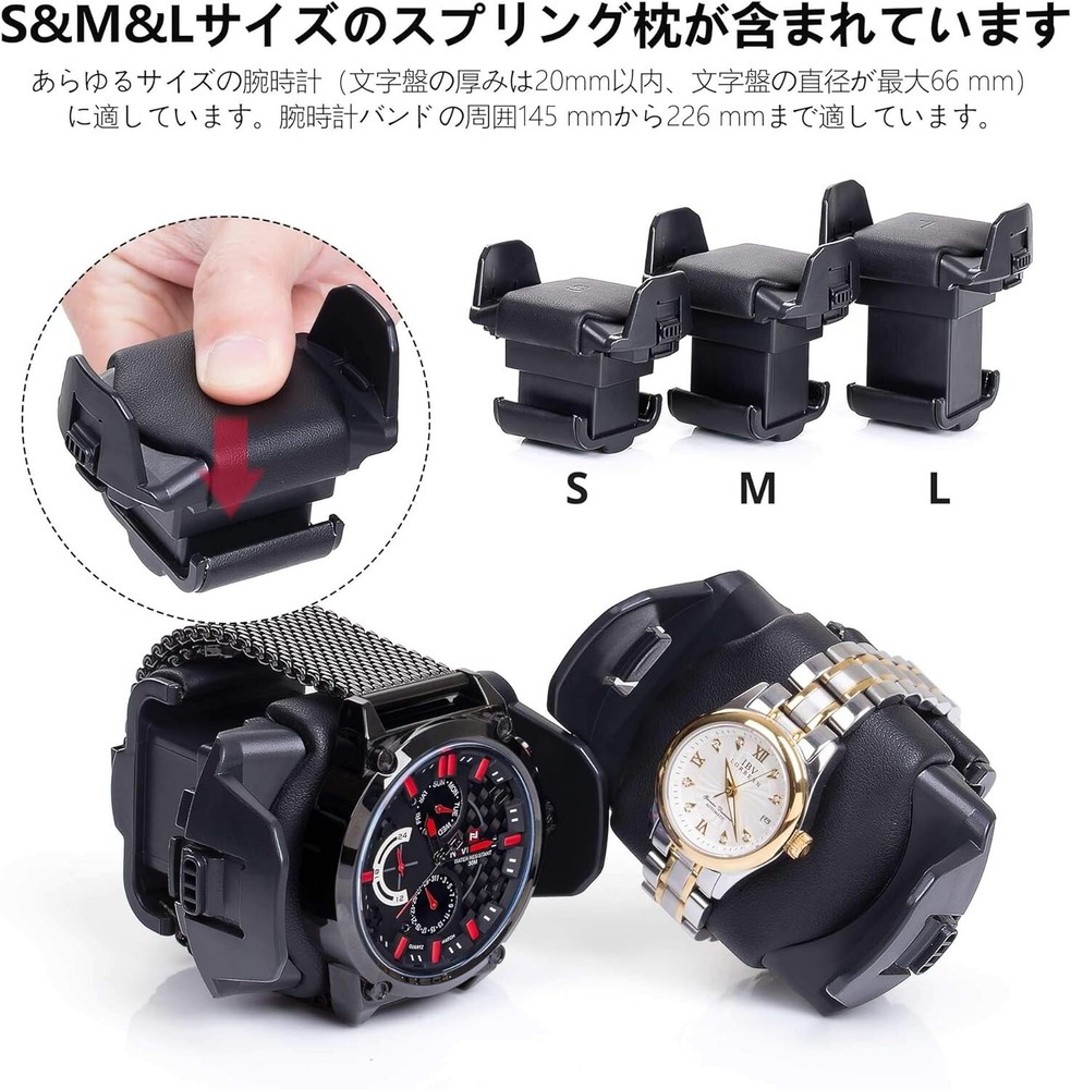 Winding Machine 8 Winding Machine Automatic LCD/LED Black Luxury Case JAPAN NEW