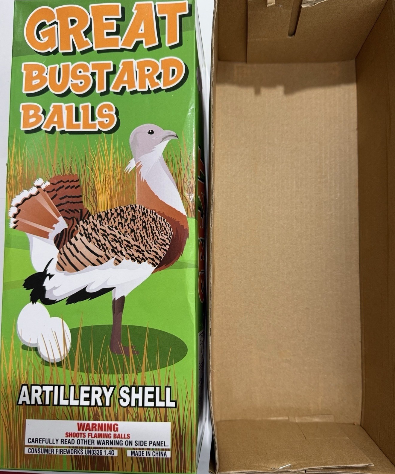 Collectible Great Bustard Balls Art Label!
