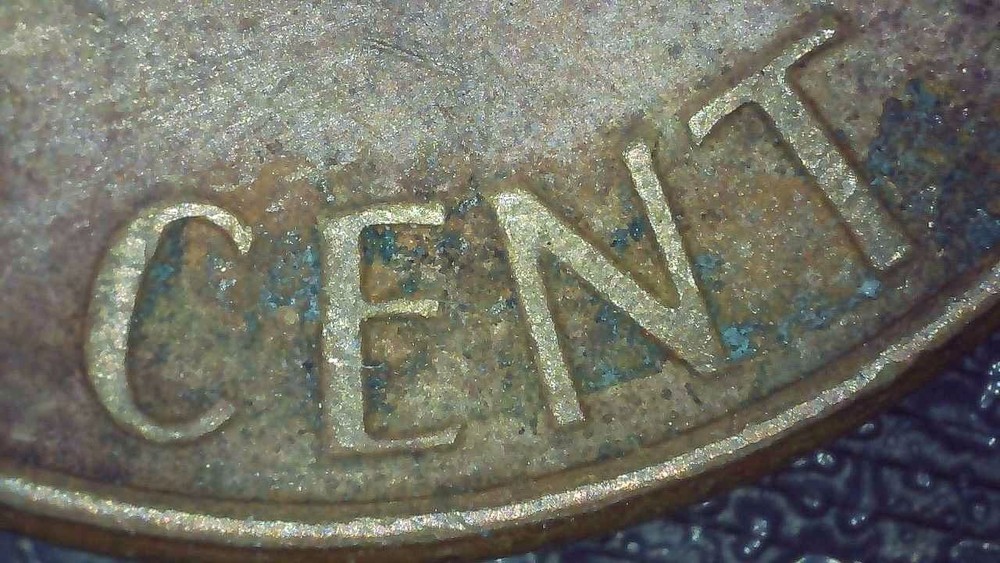 1978 D Lincoln Penny error filled mintmark