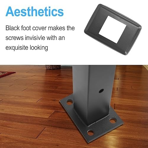 36" Adjustable Stainless Steel Stair Post for Cable Railing System - 30° Angle,