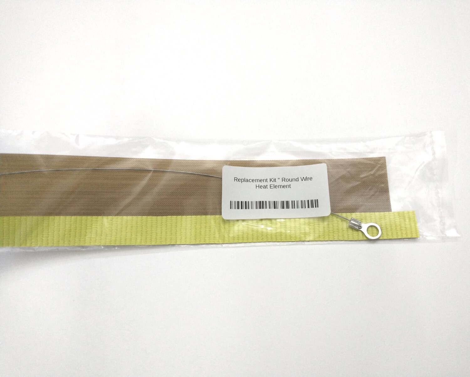 Impulse Sealer Replacement Round Wire + Teflon Tape Kit, Heat Element All Sizes