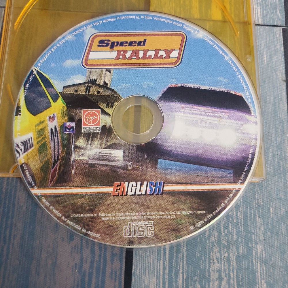 Speed Rally CD-ROM PC Virgin Interactive Entertainm Windows Game DISC ONLY Clean