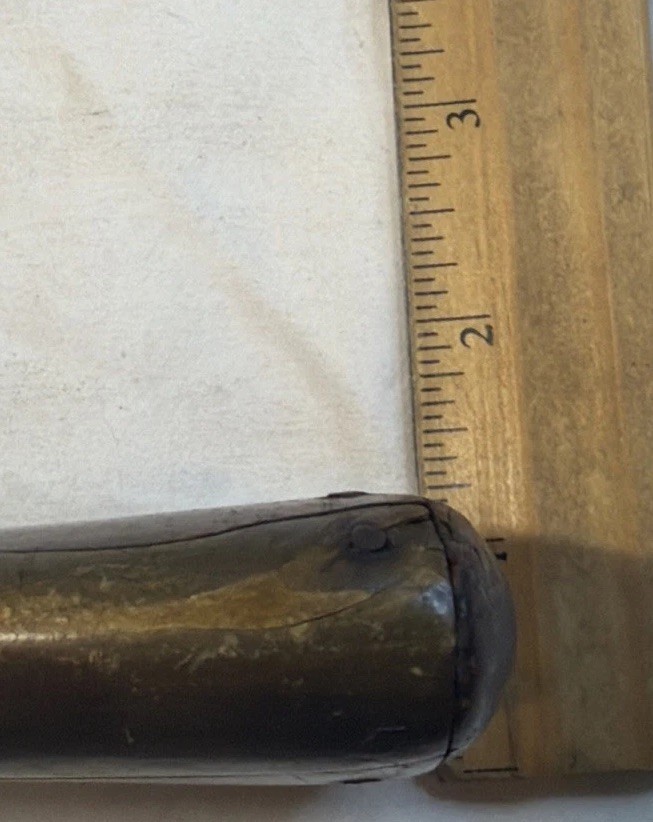 Antique Rifle Powder Horn Flask