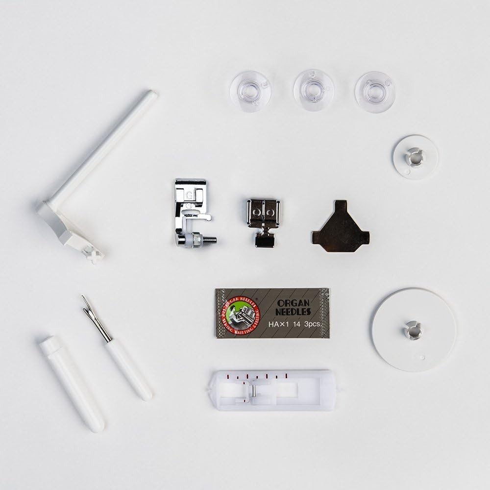 Elegant MOD-15 Sewing Machine with Adjustable Stitch Length & Top Loading Bobbin