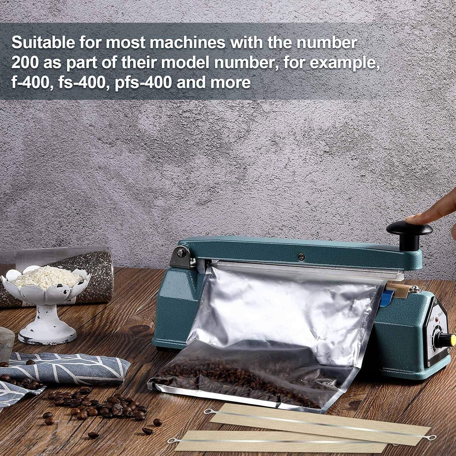 10 Pcs Impulse Sealer Replacement Parts 8 or 16 Inch Heat Seal Strips Element