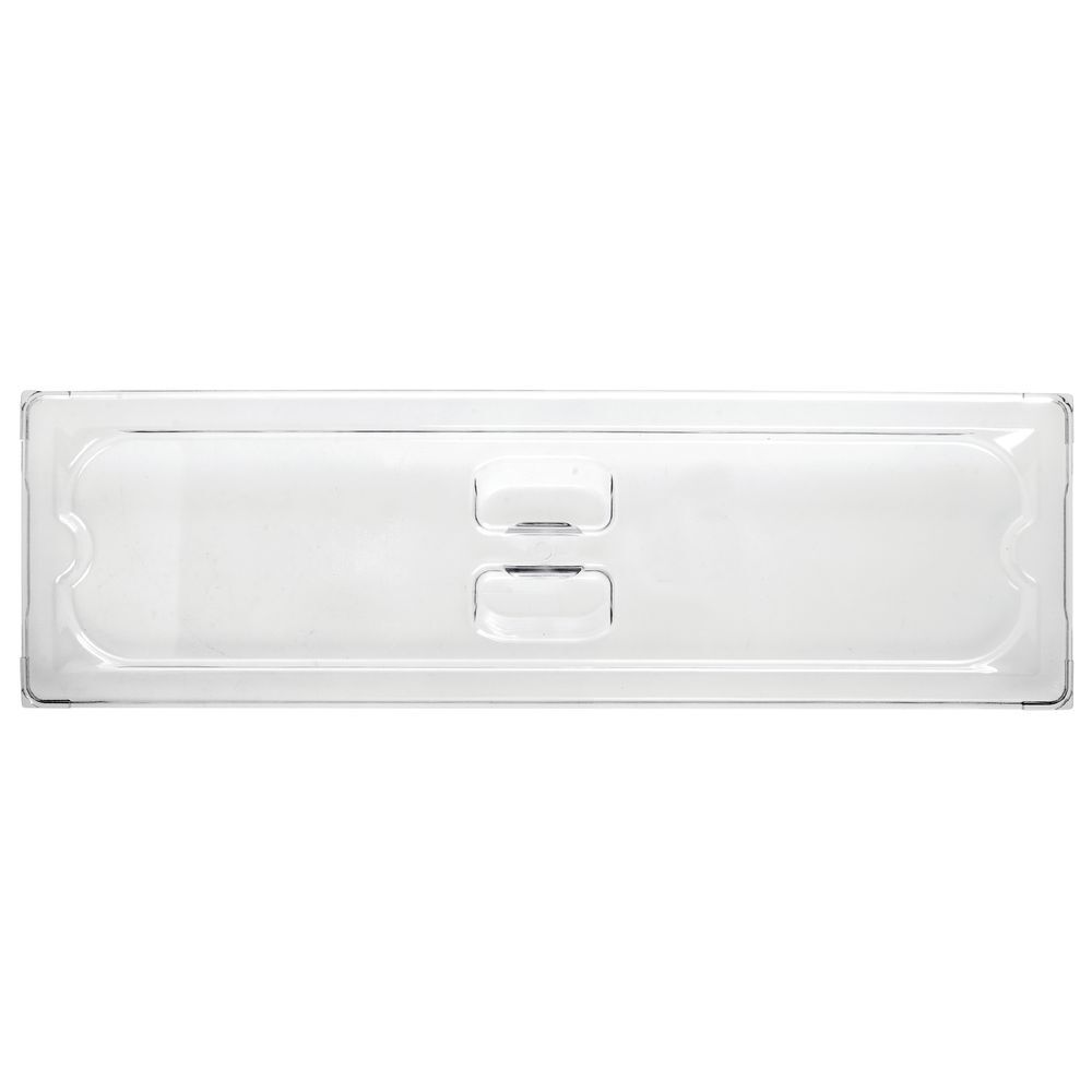 Vollrath 31500 Super Pan Plastic Solid Cover, 2/4 Size Long, Clear