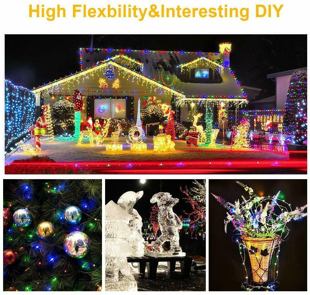 200/300 LED Solar Power String Fairy Lights Garden Outdoor Party Christmas Lamp