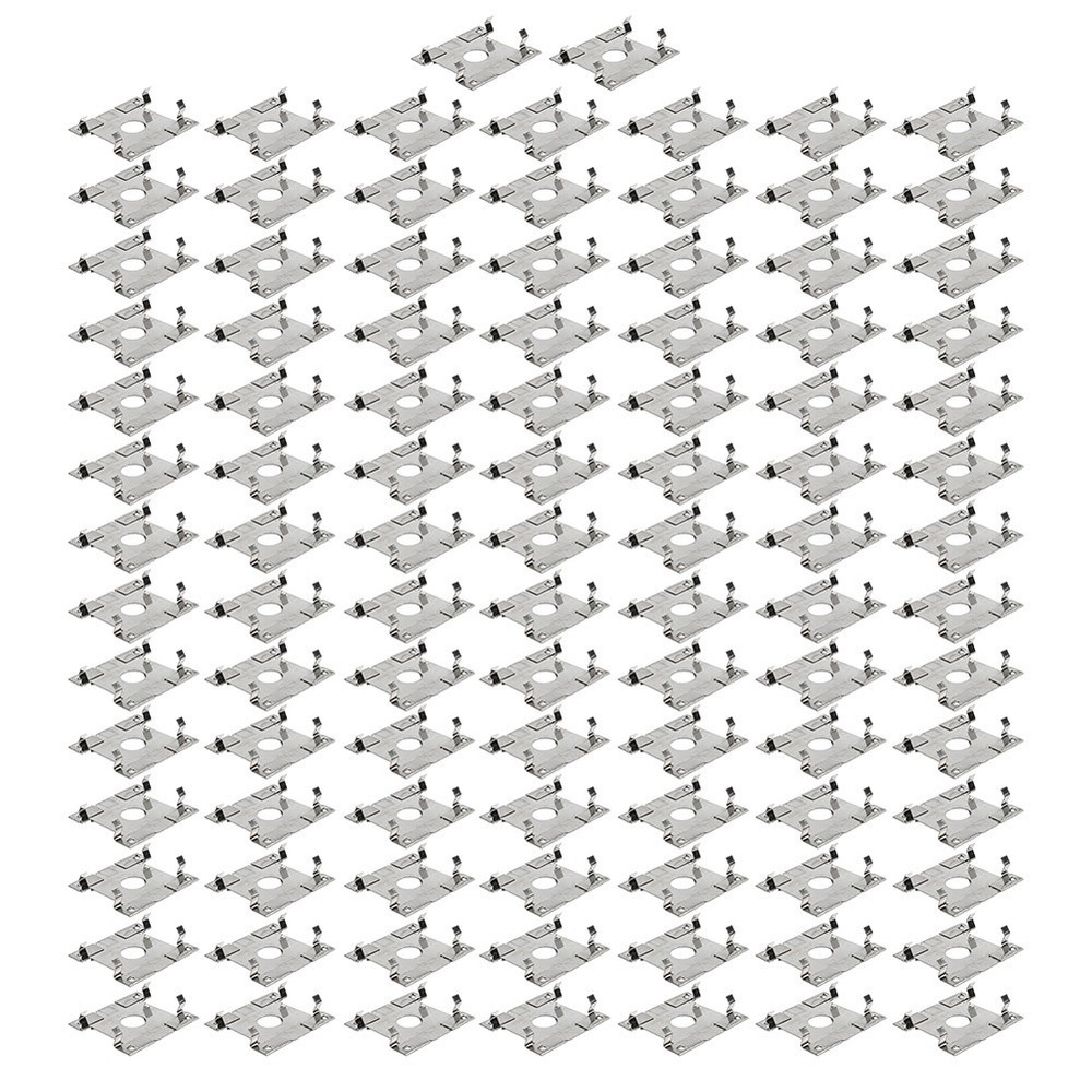 100pcs Rail Grounding Clamp Clips for Solar Panel Mounting Stainless Steel