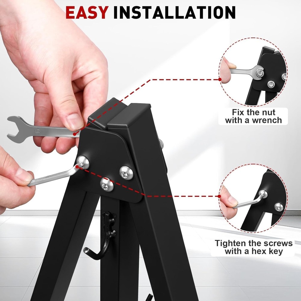 Heavy Duty LAT Pull Down Bar Storage Rack for Gym Attachments