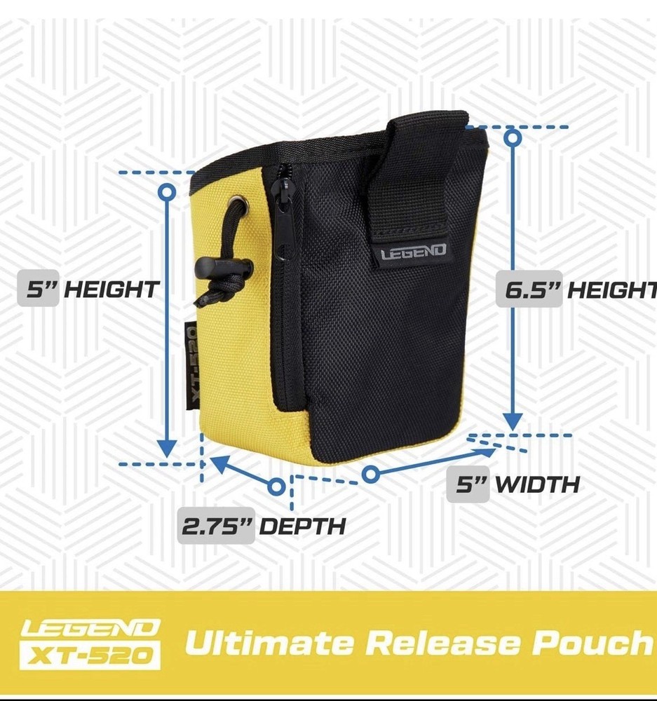 Legend XT520 Quick Release Pouch & Finger Tab Bag Drawstring Closure NWT