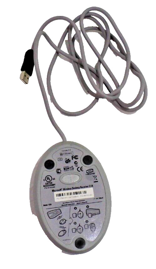 Electonics Microsoft Wireless Optical Desktop Receiver 3.1 A Model 1028