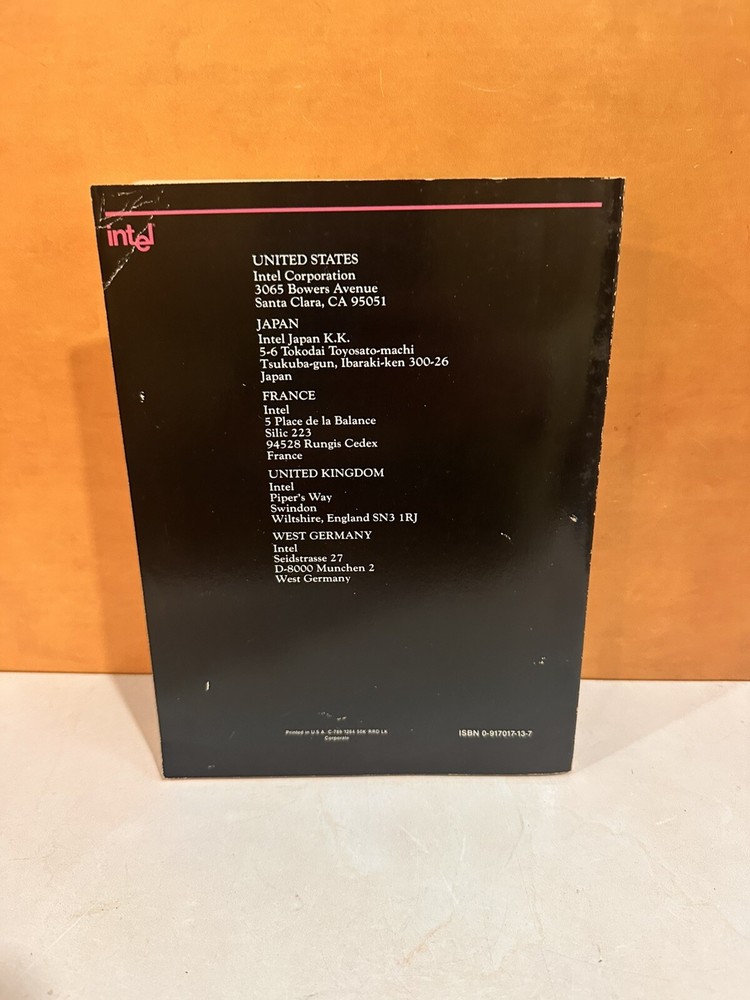 Original Intel CHMOS Components Handbook 1985 reference book