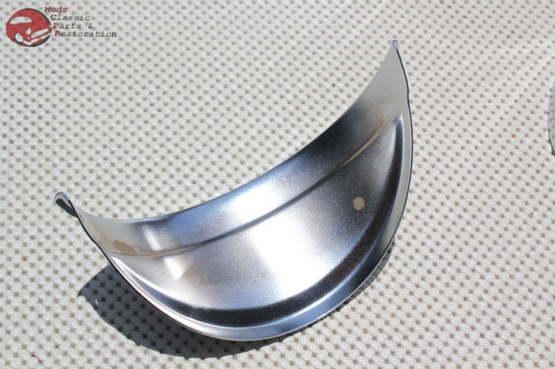 Chrome Headlight Visors 5" Headlight Headlamp Dual Quad 4 Lamp System Bulb Trim