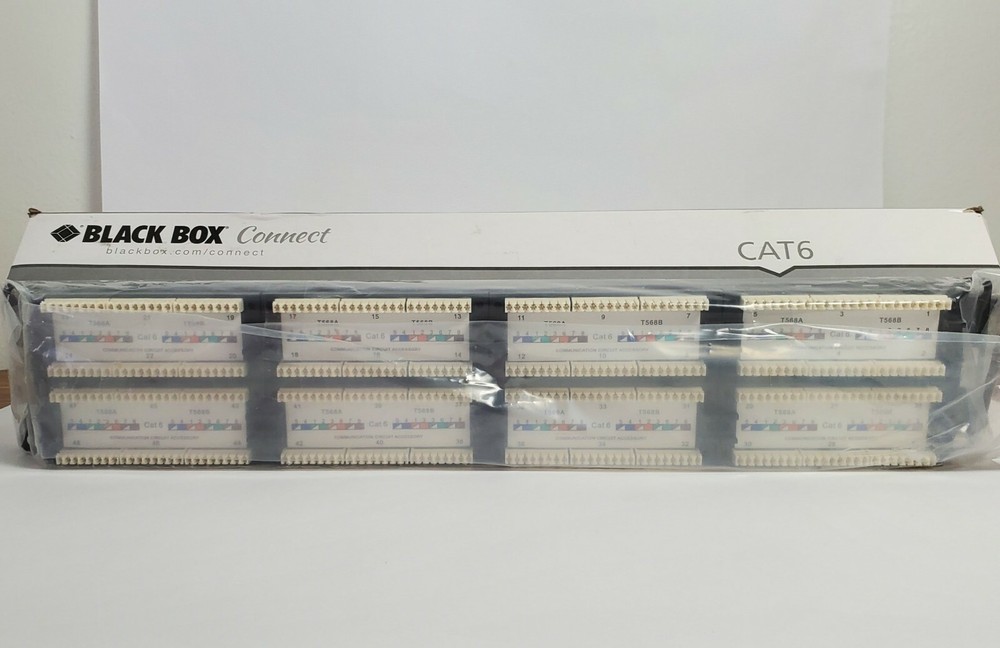 BLACK BOX CONNECT CAT6 PATCH PANEL48 PORT JPM648A New.