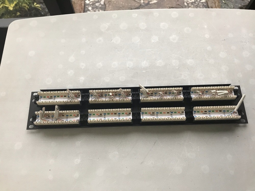AMP Cat 5 T568A Patch Panel 48 Port.