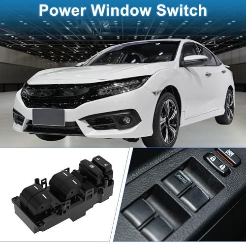 Power Window Switch Front Left Driver Side Window Control Switch for Honda CR