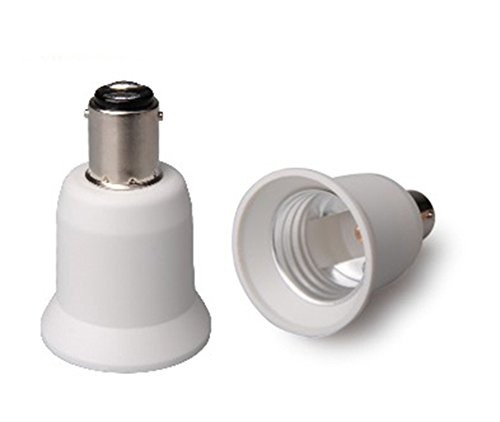 6pcs BA15D to E26/E27 Light Socket Adapter BA15D Light Socket Adapter to