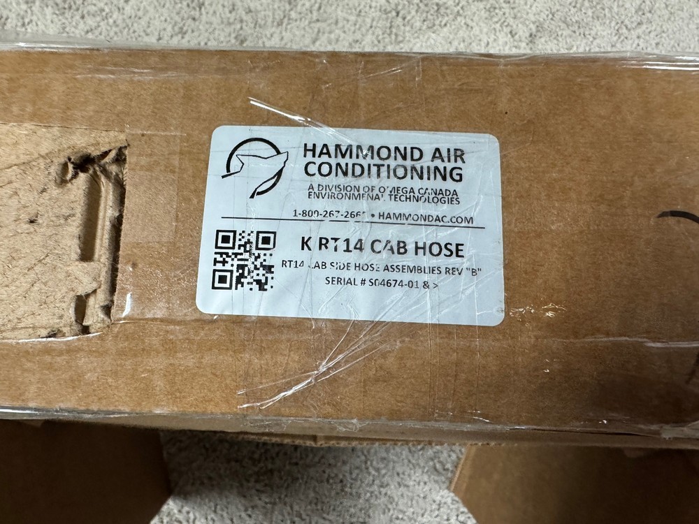 Hammond Air Conditioning RT14 Cab Hose