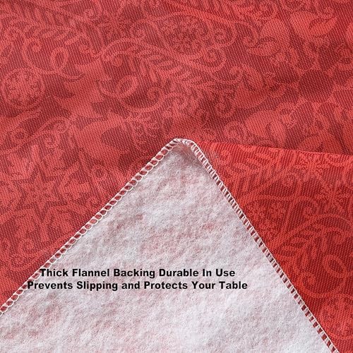 Red Reindeer Damask Christmas 60 x 102 Inch Rectangle 102" x 60" (Rectangular)