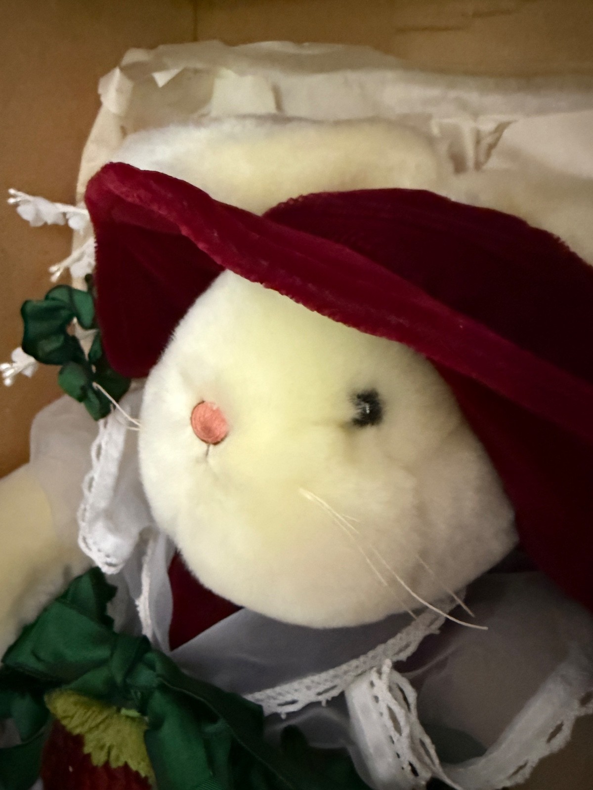 Bunnies By The Bay and Friends MISS WINTER STRAWBERRY Christmas Bunny NEW IN BOX