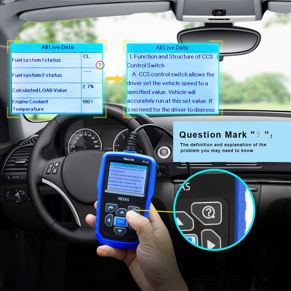 NEXAS NL102P HEAVY DUTY HD TRUCK DIAGNOSTIC SCANNER TOOL CAR CODE READER DPF