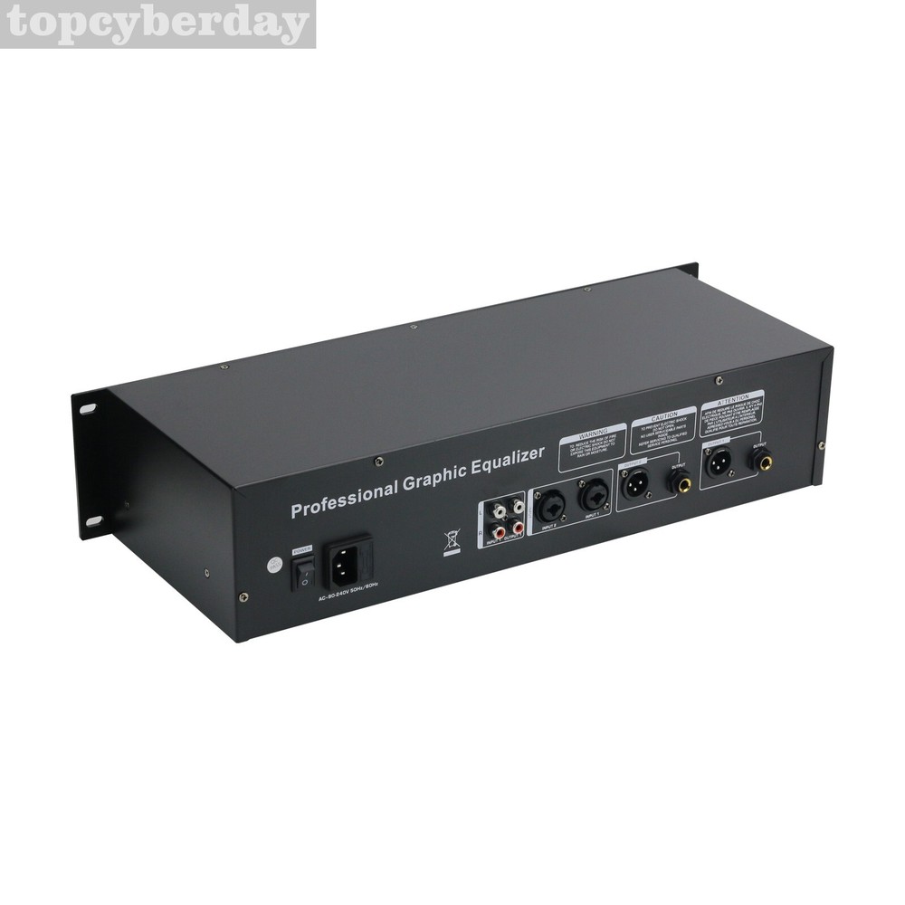 EQ-323 2U Dual 31-band Graphic Equalizer Spectrum Digital Equalizer for Stage